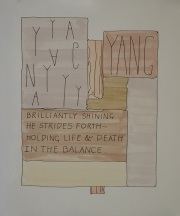 Drawing for "Yang" from the series "Embracing It All/Mostly"