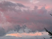 Clouds Pink Red Peach