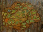 Serpentine Inclusion from the geology-inspired series, Worlds Behind Worlds; acrylic on wood panel, 18" by 24" Serpentine Inclusion from the geology-inspired series, Worlds Behind Worlds; acrylic on wood panel, 18" by 24"